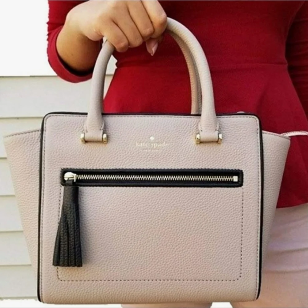 NWOT♠️ Kate Spade♠️ Light Pink Chester Street Small Allyn Pebble Leather Satchel - Picture 14 of 14